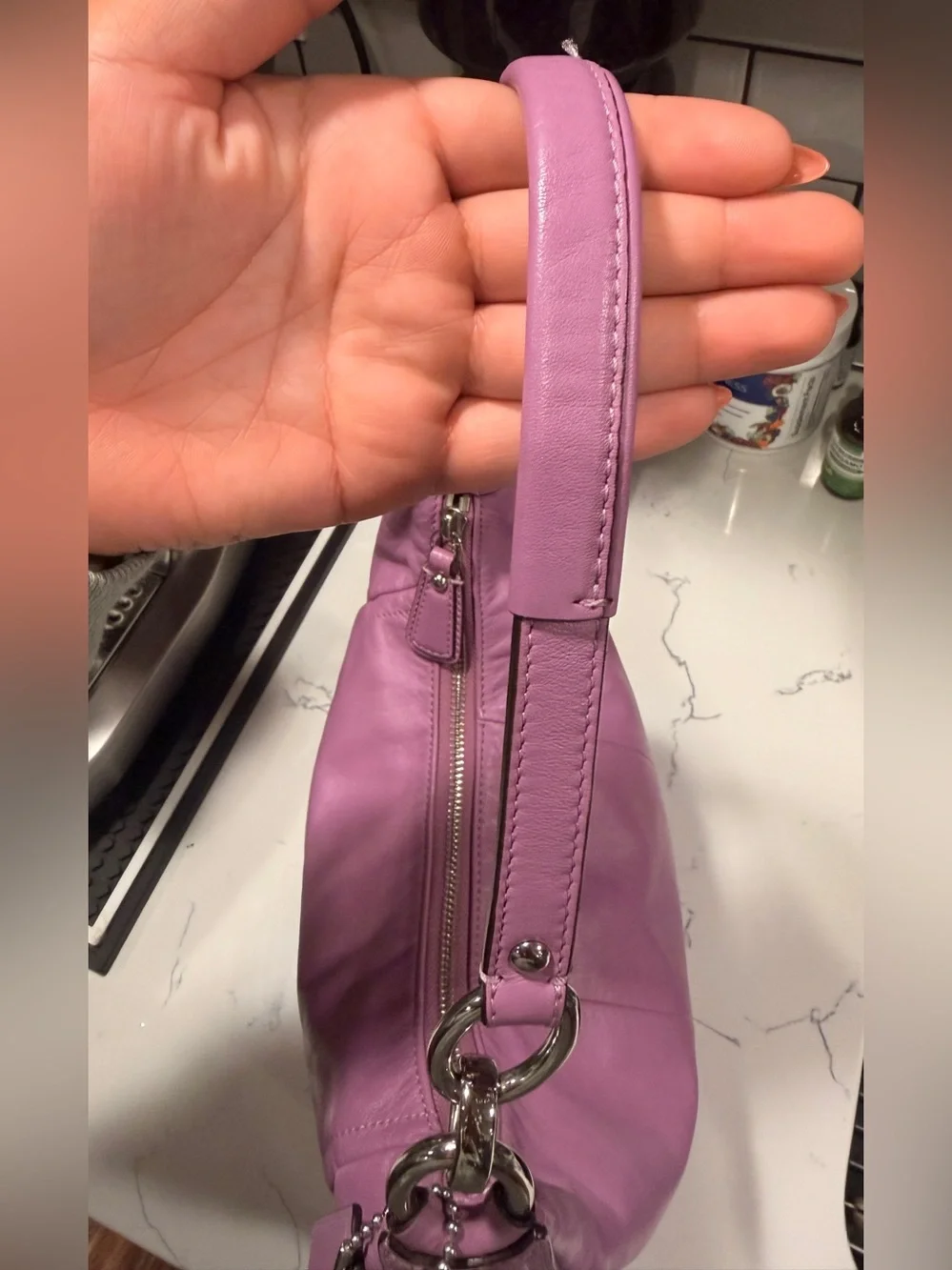 Coach 2013 Purple Kristin Hobo Shoulder Bag